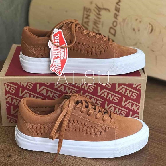 VANS Old Skool Weave Suede Grazed Ginger Kid’s - Picture 7 of 8